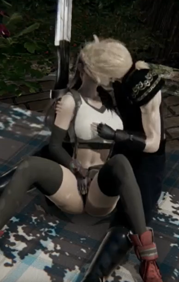 Tifa Lockhart Gangbang by Cloud Strife and Sephiroth